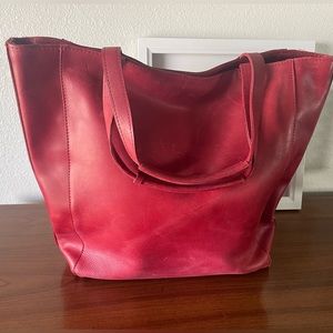 Noonday Collection Mulberry Leather Tote